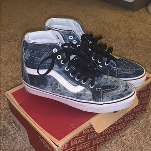 Women’s Vans SK8-Hi Reissue acid denim sneakers